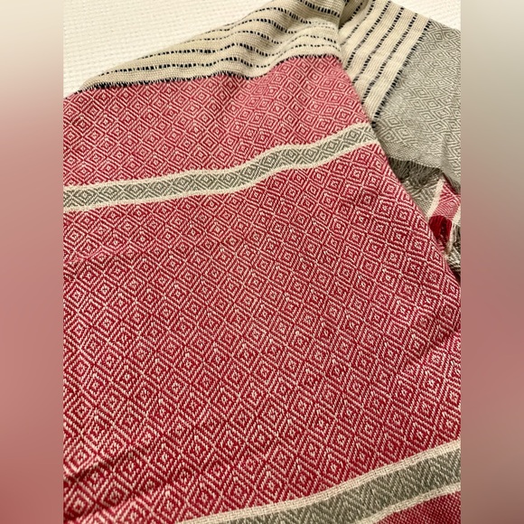 The Paper Store NWT Blanket Scarf Fringe Acrylic Lightweight - Picture 3 of 4